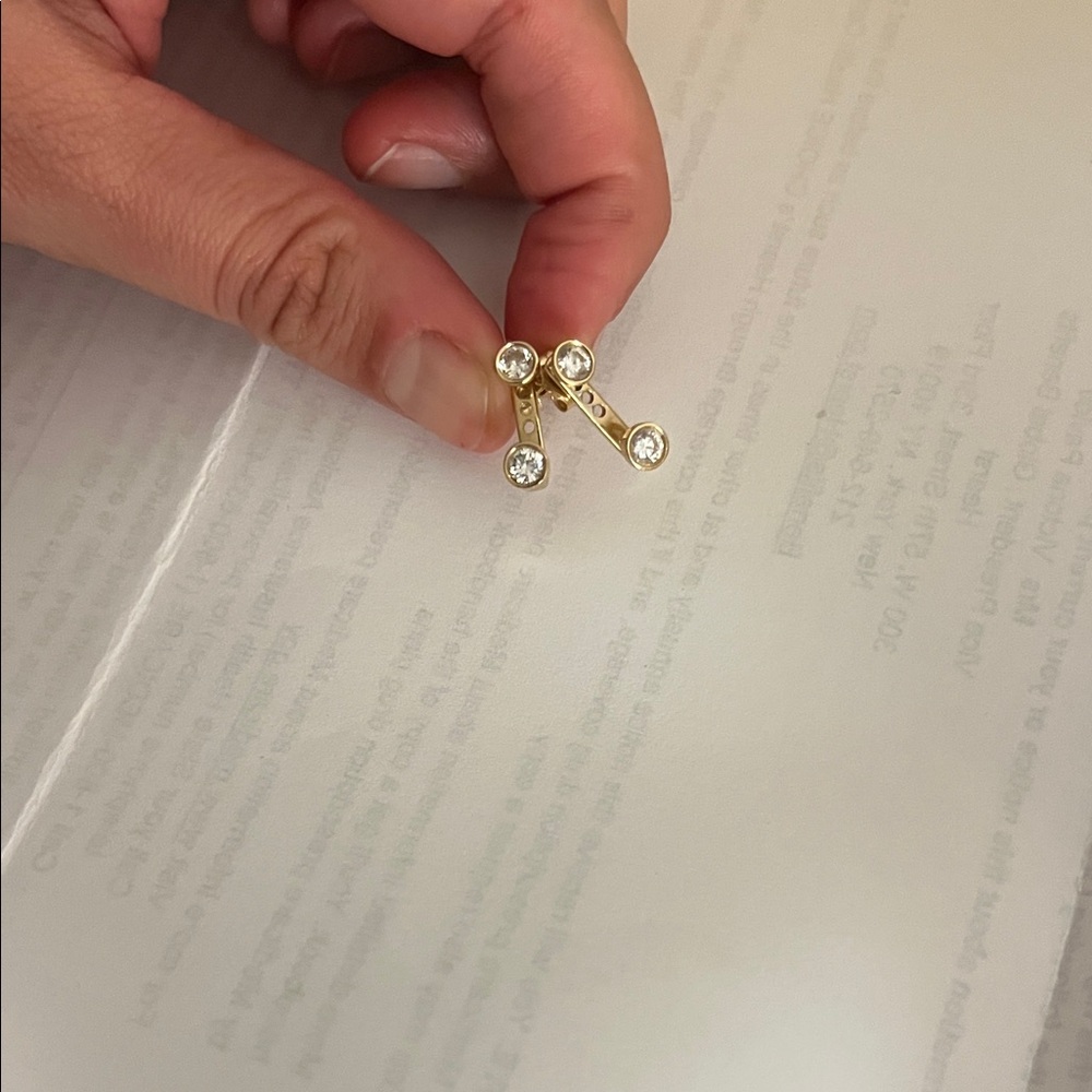 Chic Gold and Silver Drop Earrings